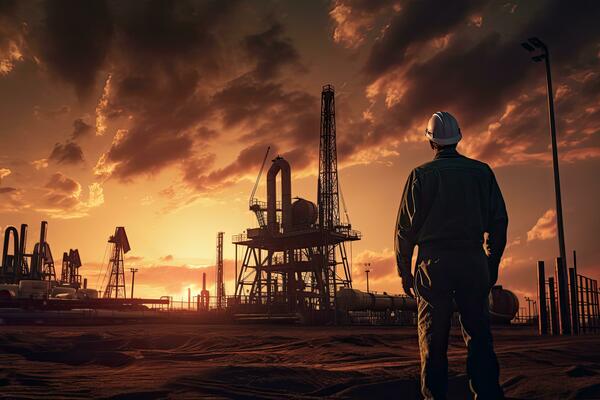 oil-and-gas-industry-worker-in-the-oilfield-at-sunset-oil-rig-worker-at-sunset-ai-generated-free-photo