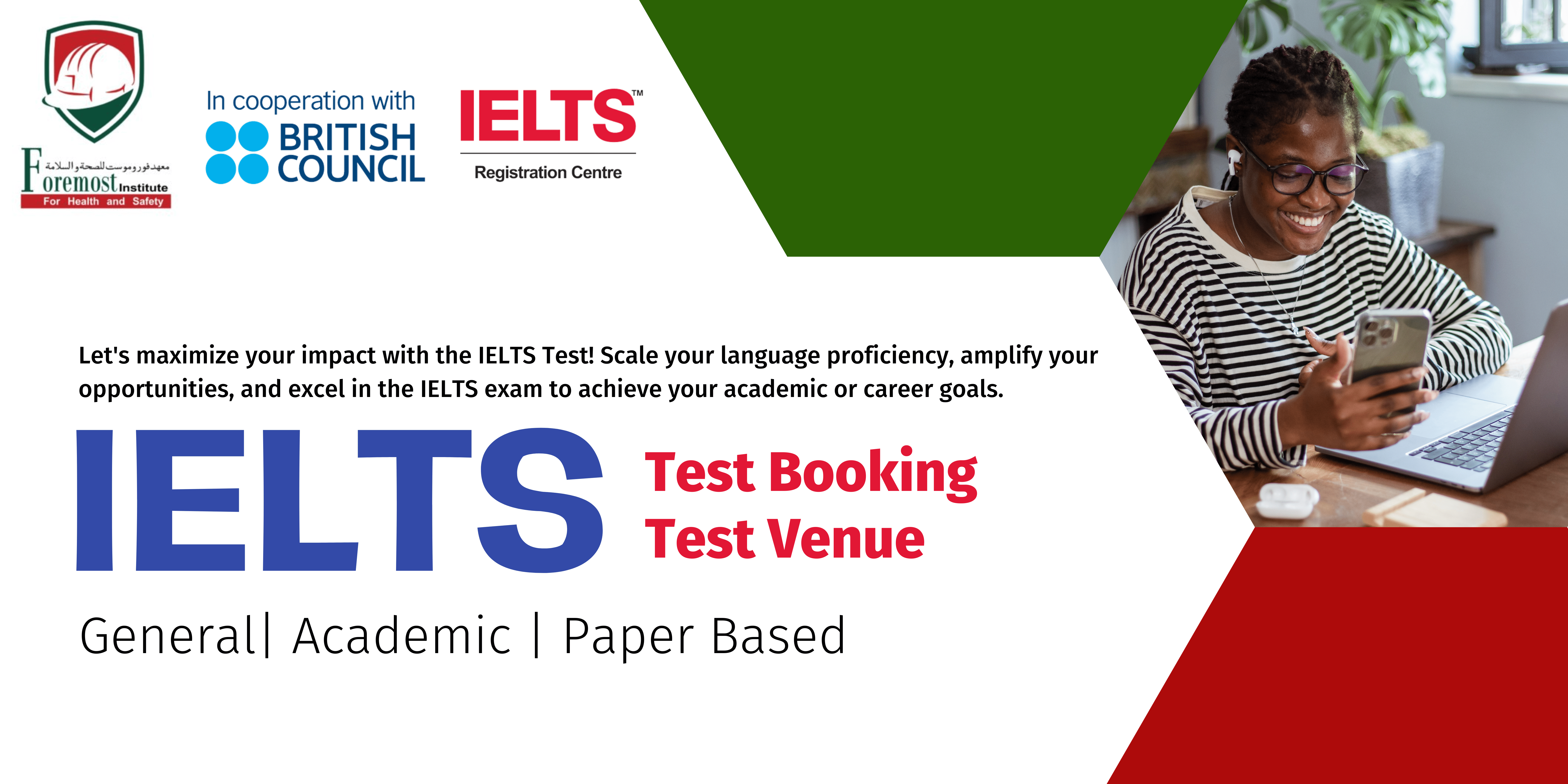 IELTS Test Booking Center in Musaffah, Abu Dhabi